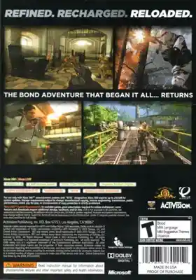 GoldenEye 007 Reloaded (USA) box cover back